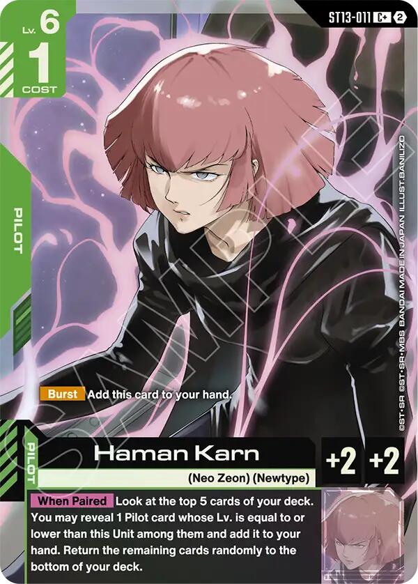 Haman Karn (C+) - Starter Deck 13: Silent Barrage - Gundam Card