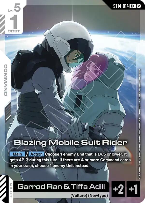 Blazing Mobile Suit Rider (C+) — Promo / Other