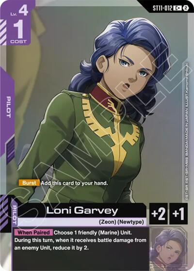 Loni Garvey (C+) #ST11-012 (Starter Deck 11: Aquatic Assault)