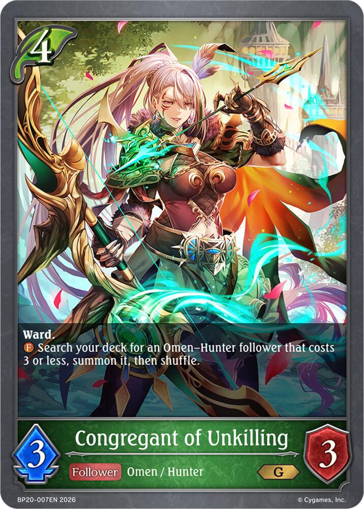 Congregant of Unkilling (BP20: Omens and Heirs) — Shadowverse: Evolve card