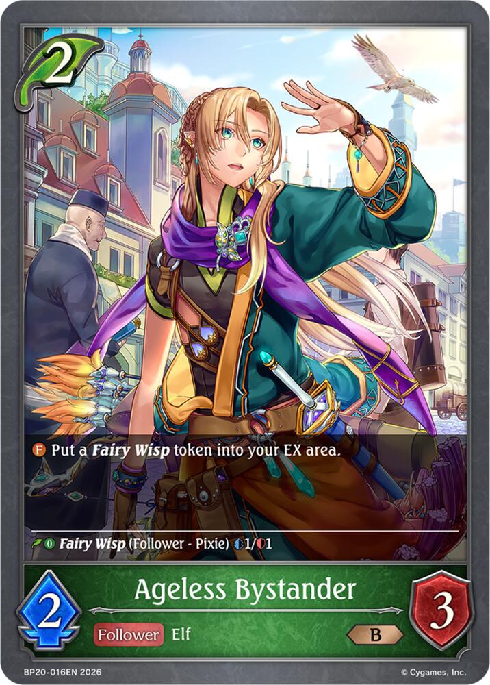Ageless Bystander (BP20: Omens and Heirs) — Shadowverse: Evolve card