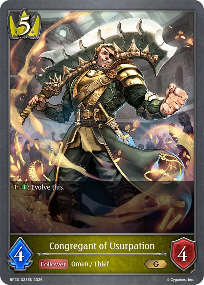 Congregant of Usurpation (BP20: Omens and Heirs) — Shadowverse: Evolve card