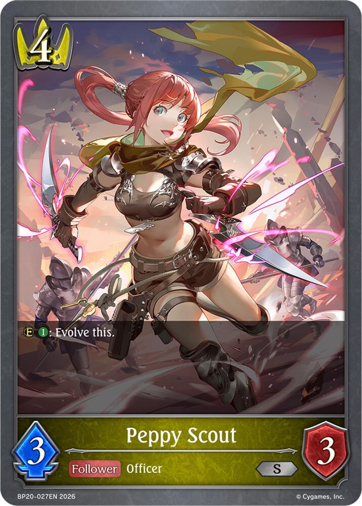 Peppy Scout (BP20: Omens and Heirs) — Shadowverse: Evolve card
