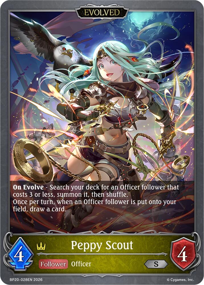 Peppy Scout (Evolved) (BP20: Omens and Heirs) — Shadowverse: Evolve card