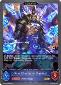 Raio, Elimination Manifest (Evolved)