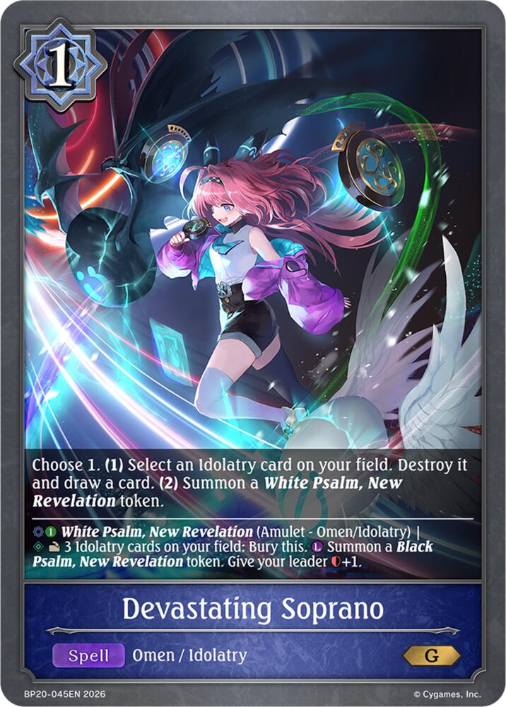 Devastating Soprano (BP20: Omens and Heirs) — Shadowverse: Evolve card