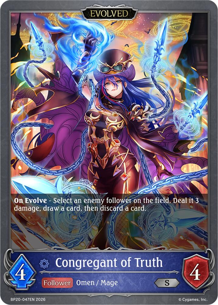 Congregant of Truth (Evolved) (BP20: Omens and Heirs) — Shadowverse: Evolve card