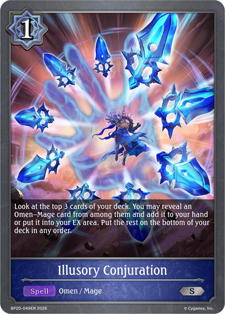 Illusory Conjuration (BP20: Omens and Heirs) — Shadowverse: Evolve card