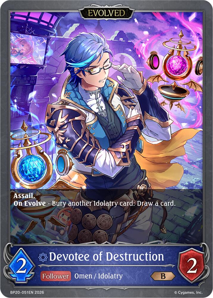 Devotee of Destruction (Evolved) (BP20: Omens and Heirs) — Shadowverse: Evolve card
