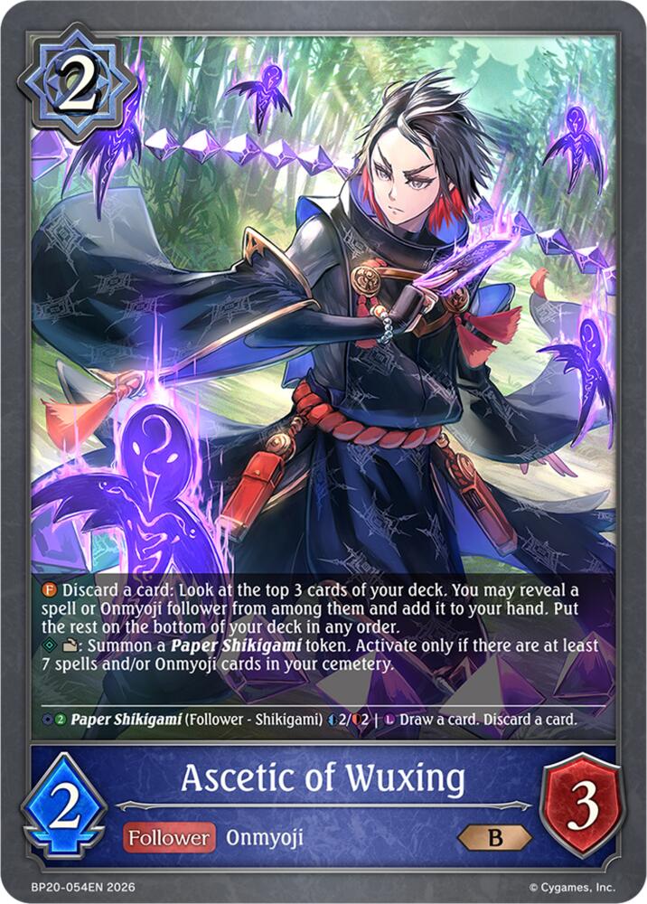 Ascetic of Wuxing (BP20: Omens and Heirs) — Shadowverse: Evolve card