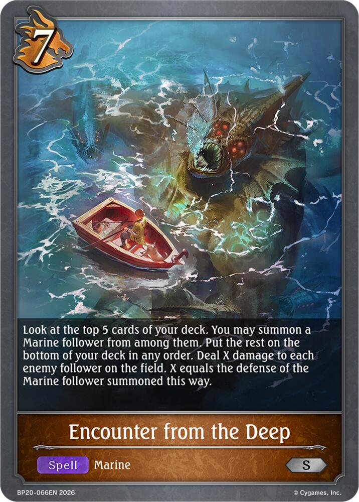 Encounter from the Deep (BP20: Omens and Heirs) — Shadowverse: Evolve card