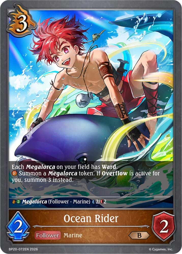 Ocean Rider (BP20: Omens and Heirs) — Shadowverse: Evolve card