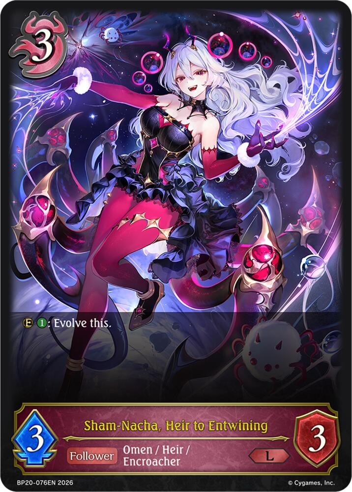 Sham-Nacha, Heir to Entwining (BP20: Omens and Heirs) — Shadowverse: Evolve card