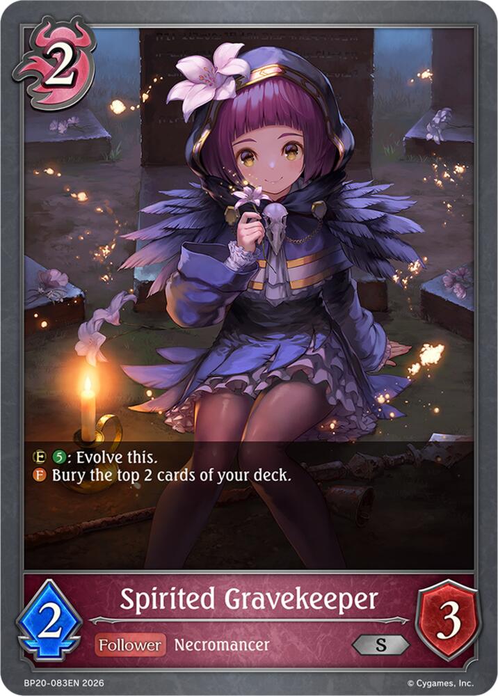 Spirited Gravekeeper (BP20: Omens and Heirs) — Shadowverse: Evolve card