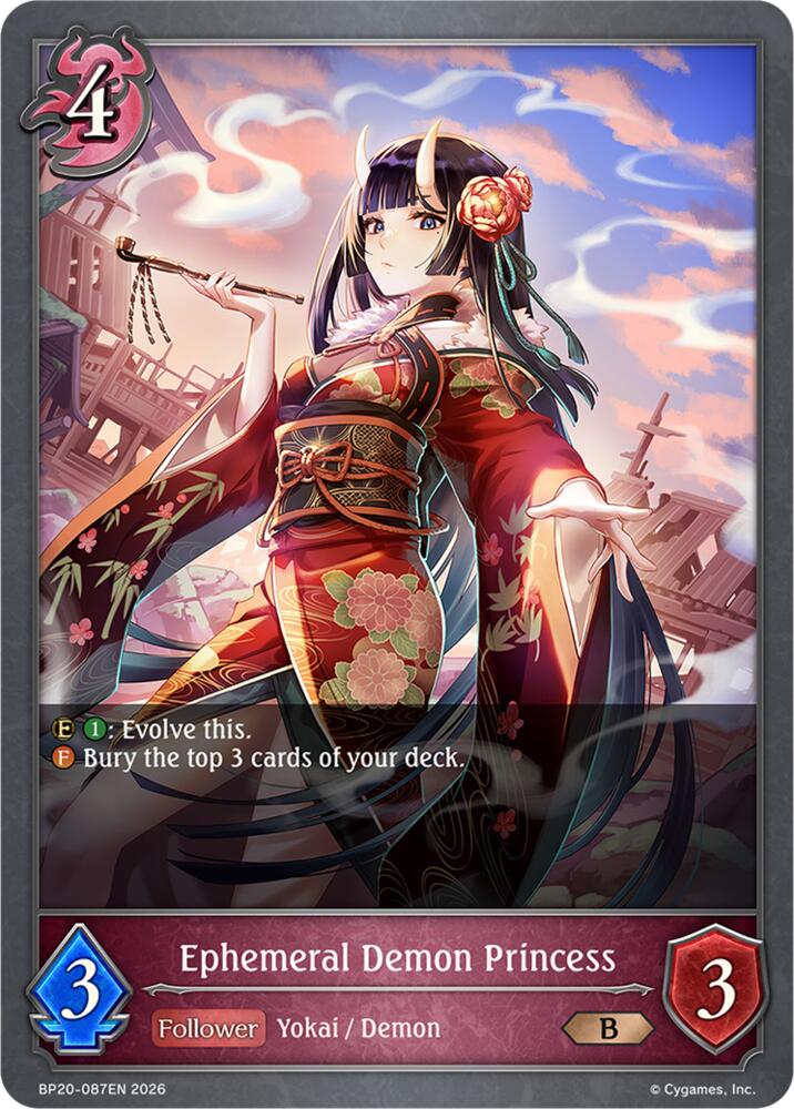 Ephemeral Demon Princess (BP20: Omens and Heirs) — Shadowverse: Evolve card