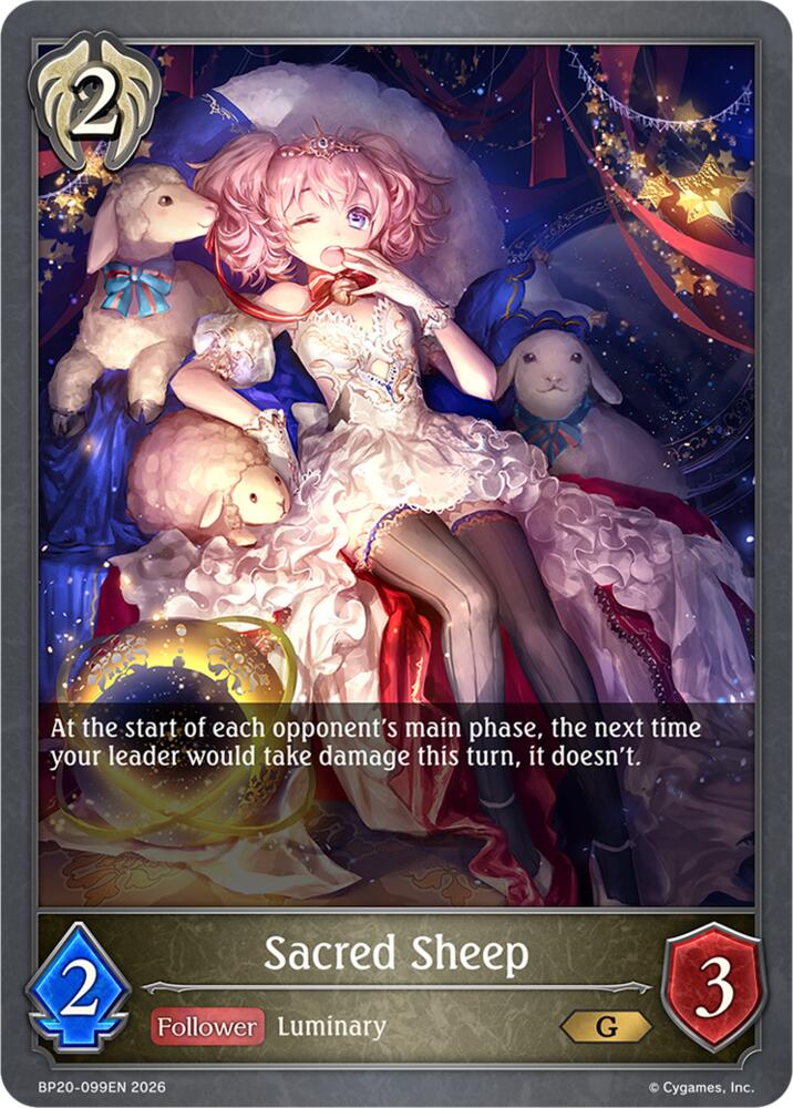 Sacred Sheep (BP20: Omens and Heirs) — Shadowverse: Evolve card