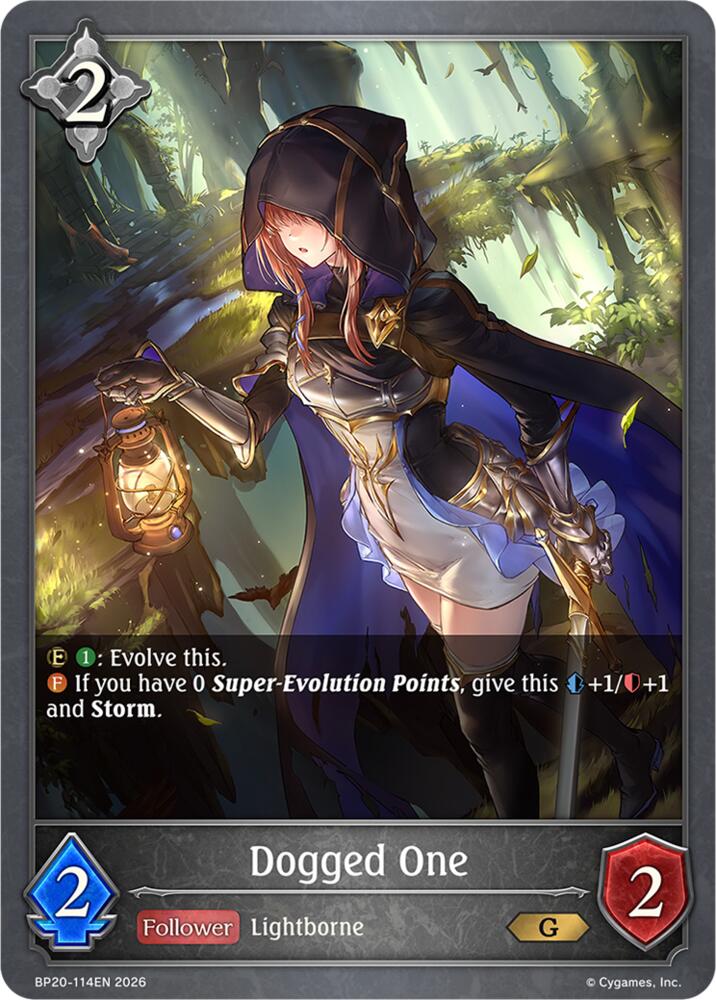 Dogged One (BP20: Omens and Heirs) — Shadowverse: Evolve card