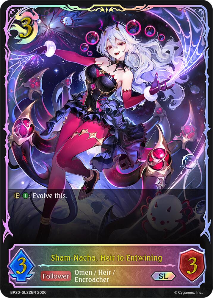 Sham-Nacha, Heir to Entwining (BP20: Omens and Heirs) — Shadowverse: Evolve card
