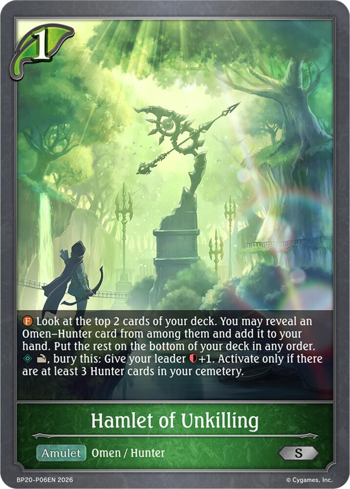 Hamlet of Unkilling (BP20: Omens and Heirs) — Shadowverse: Evolve card