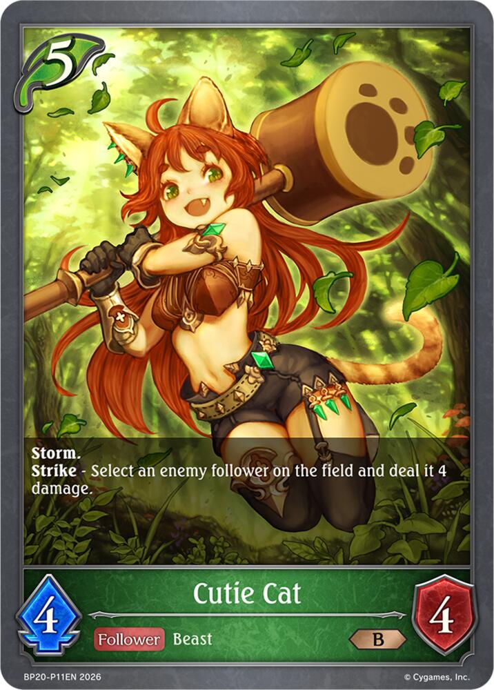 Cutie Cat (BP20: Omens and Heirs) — Shadowverse: Evolve card
