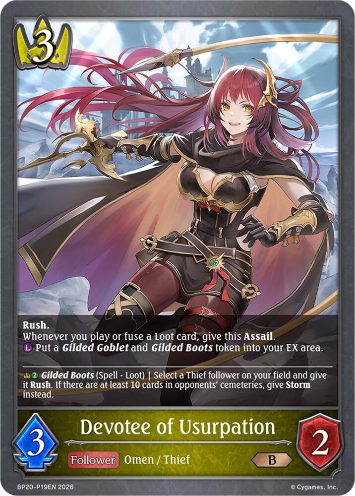 Devotee of Usurpation (BP20: Omens and Heirs) — Shadowverse: Evolve card