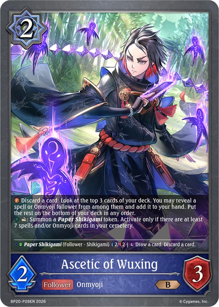 Ascetic of Wuxing (BP20: Omens and Heirs) — Shadowverse: Evolve card