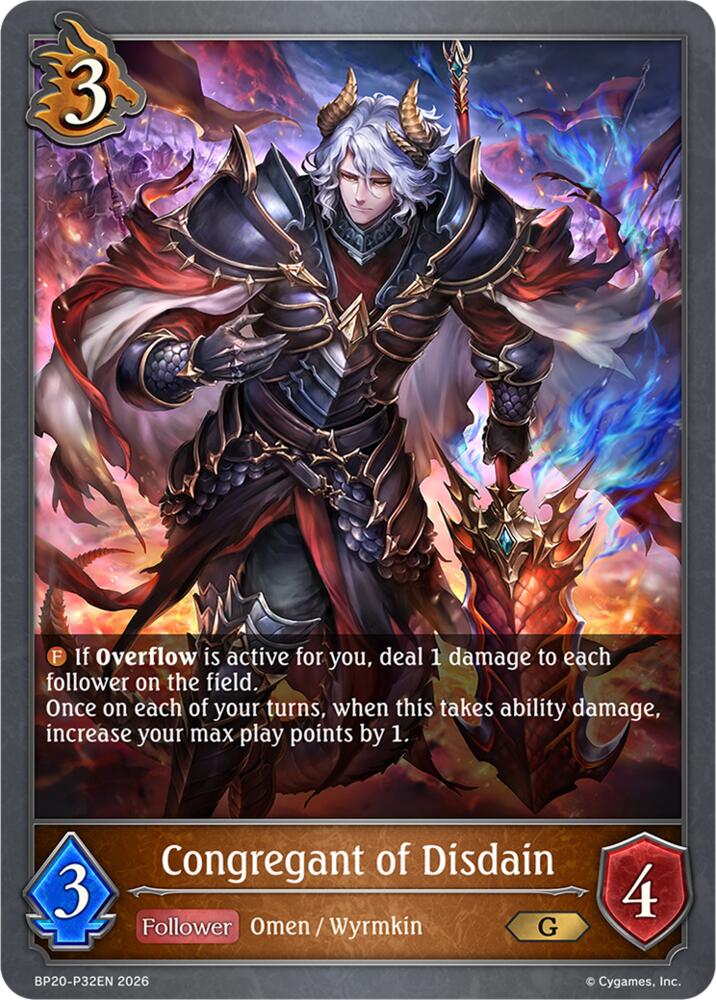 Congregant of Disdain (BP20: Omens and Heirs) — Shadowverse: Evolve card