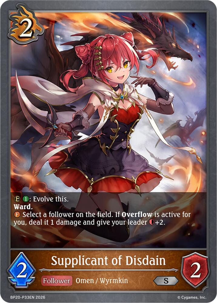 Supplicant of Disdain (BP20: Omens and Heirs) — Shadowverse: Evolve card