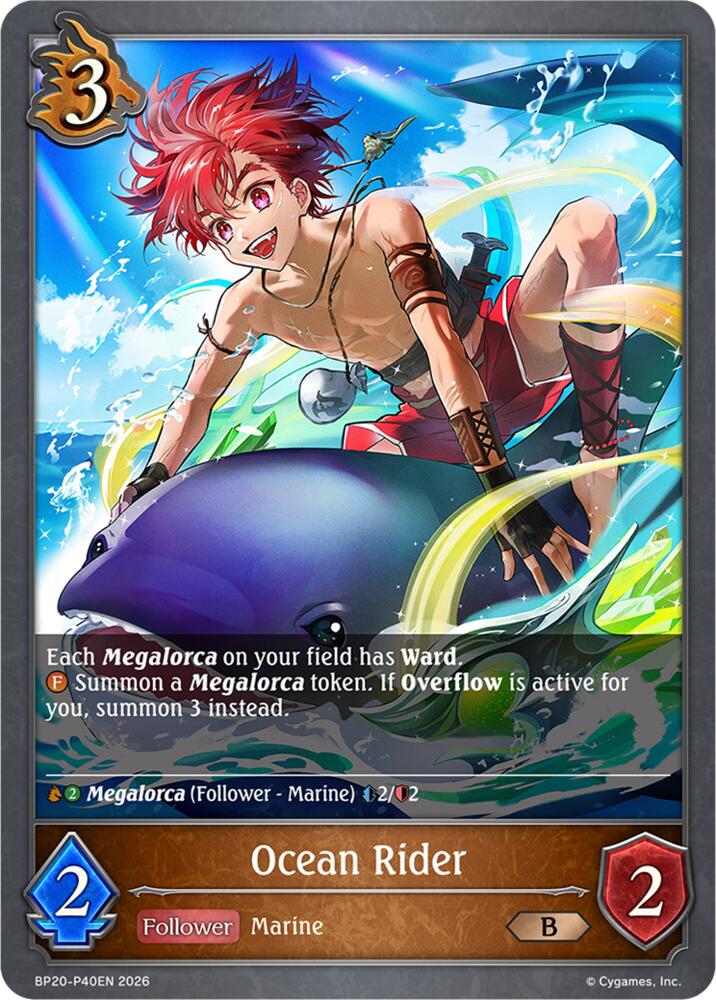 Ocean Rider (BP20: Omens and Heirs) — Shadowverse: Evolve card