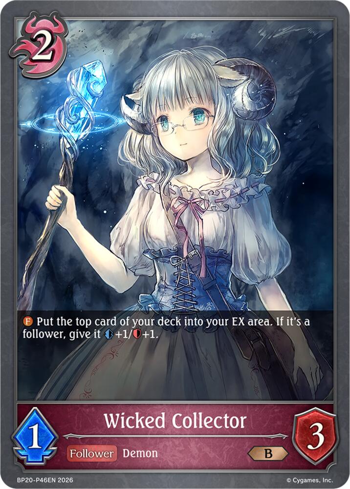 Wicked Collector (BP20: Omens and Heirs) — Shadowverse: Evolve card