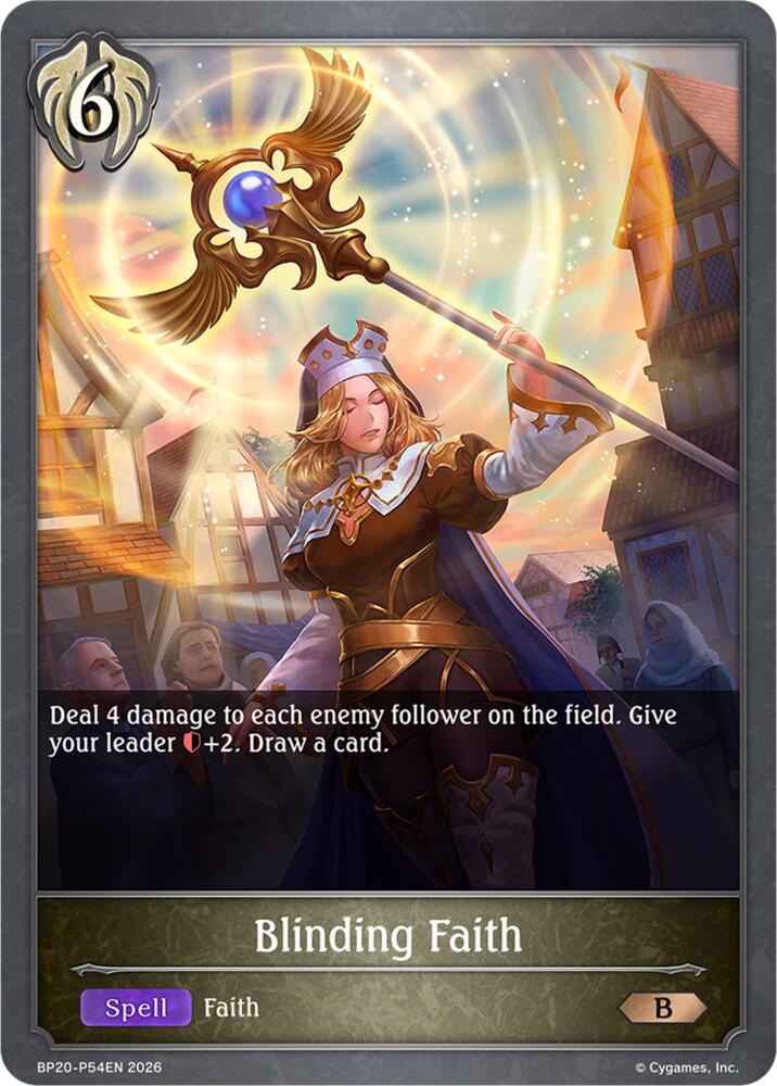 Blinding Faith (BP20: Omens and Heirs) — Shadowverse: Evolve card