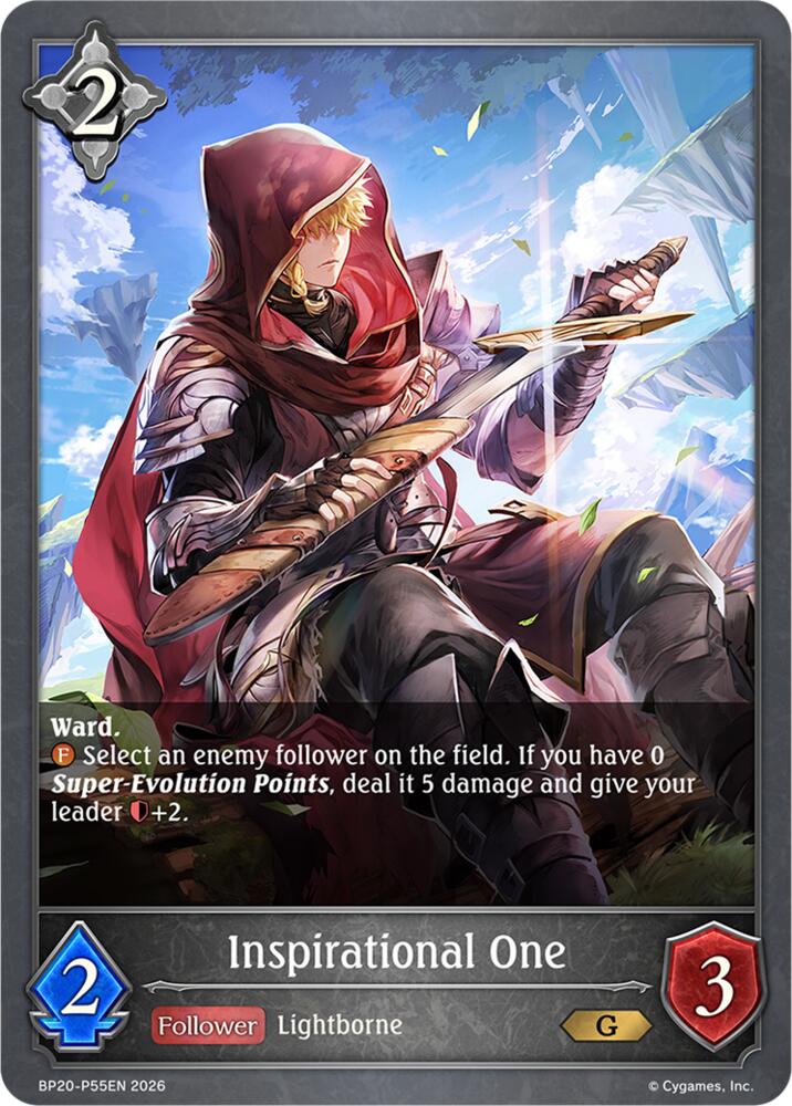 Inspirational One (BP20: Omens and Heirs) — Shadowverse: Evolve card
