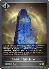 Tablet of Tribulations - P56EN (Foil)