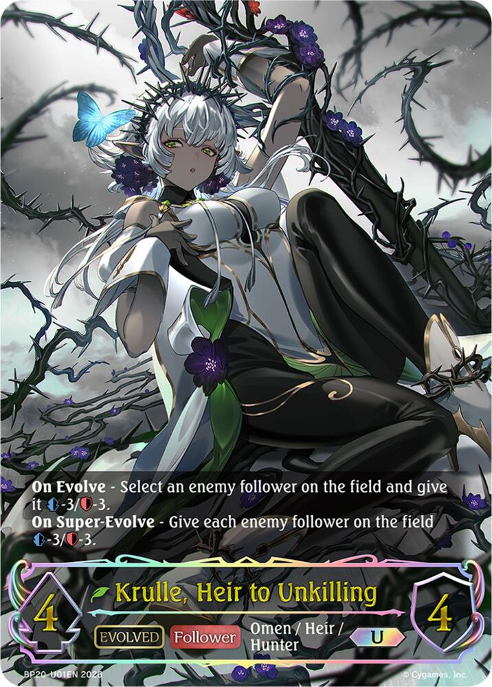 Krulle, Heir to Unkilling (Evolved) (BP20: Omens and Heirs) — Shadowverse: Evolve card