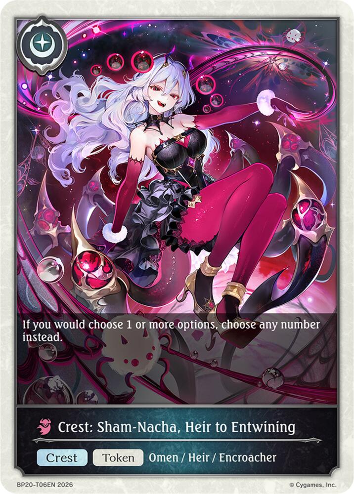Crest: Sham-Nacha, Heir to Entwining (BP20: Omens and Heirs) — Shadowverse: Evolve card