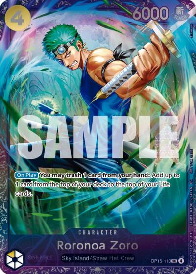 Roronoa Zoro (Treasure Cup August 2026) OP15-113 One Piece card