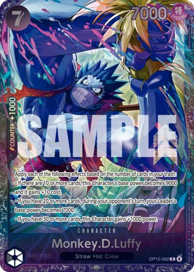 Monkey.D.Luffy (Treasure Cup August 2026) OP15-092 One Piece card