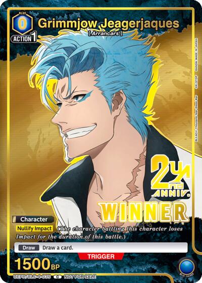 Grimmjow Jeagerjaques (035) (Winner) card