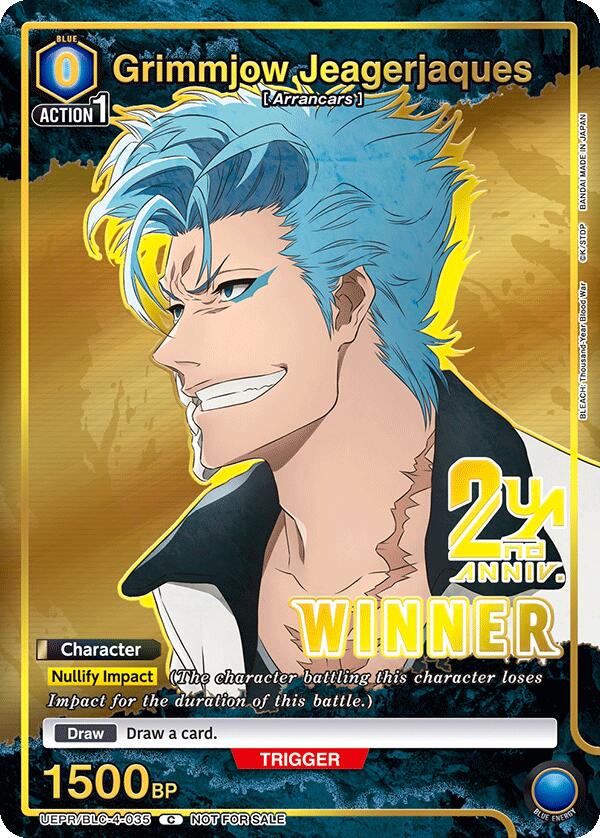 Grimmjow Jeagerjaques (035) (Union Arena Promotion Cards) — Union Arena card