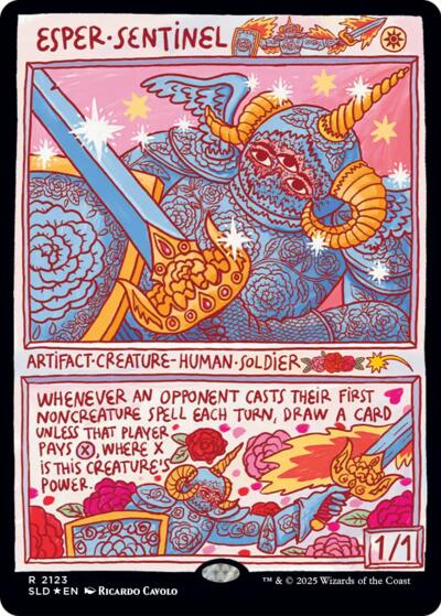 Esper Sentinel (Secret Lair) from SLD #2123, Magic: The Gathering card