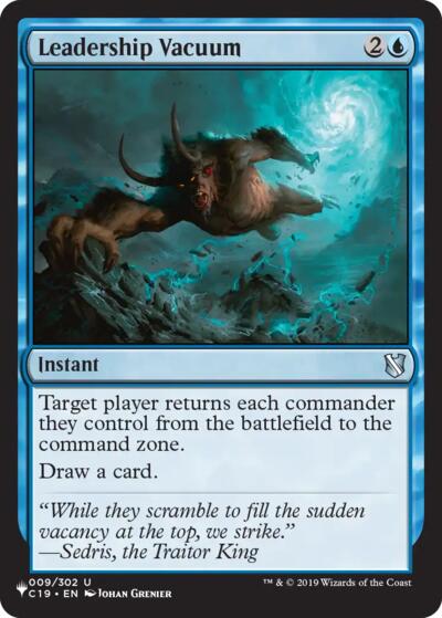 Leadership Vacuum (The List) from LIST #C19-9, Magic: The Gathering card