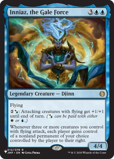Inniaz, the Gale Force (The List) from LIST #JMP-12, Magic: The Gathering card