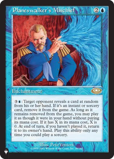 Planeswalker's Mischief (The List) from LIST #PLS-29, Magic: The Gathering card