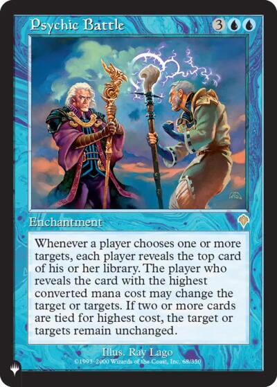 Psychic Battle (The List) from PLST #INV-68, Magic: The Gathering card
