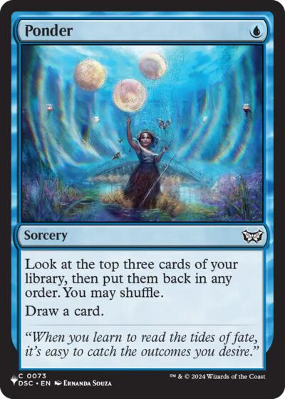 Ponder (The List, from DSC) from LIST #DSC-73, Magic: The Gathering card