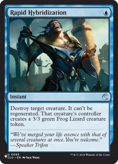 Rapid Hybridization (The List, from CLU) from LIST #CLU-93, Magic: The Gathering card