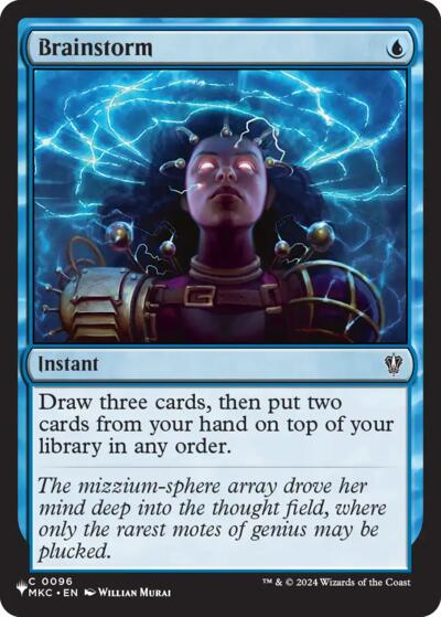 Brainstorm (The List, from MKC) from PLST #MKC-96, Magic: The Gathering card