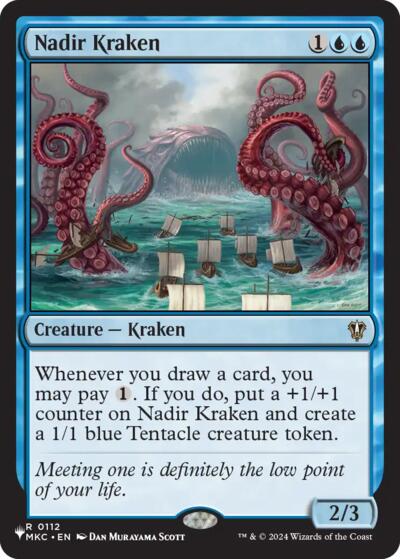 Nadir Kraken (The List) from PLST #MKC-112, Magic: The Gathering card