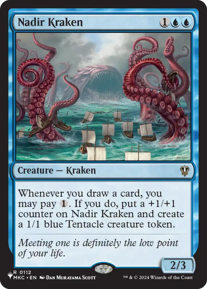 Nadir Kraken (The List) from The List Reprints (LIST) #MKC-112, Magic: The Gathering card