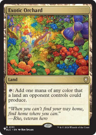 Exotic Orchard (The List) from PLST #BLC-131, Magic: The Gathering card